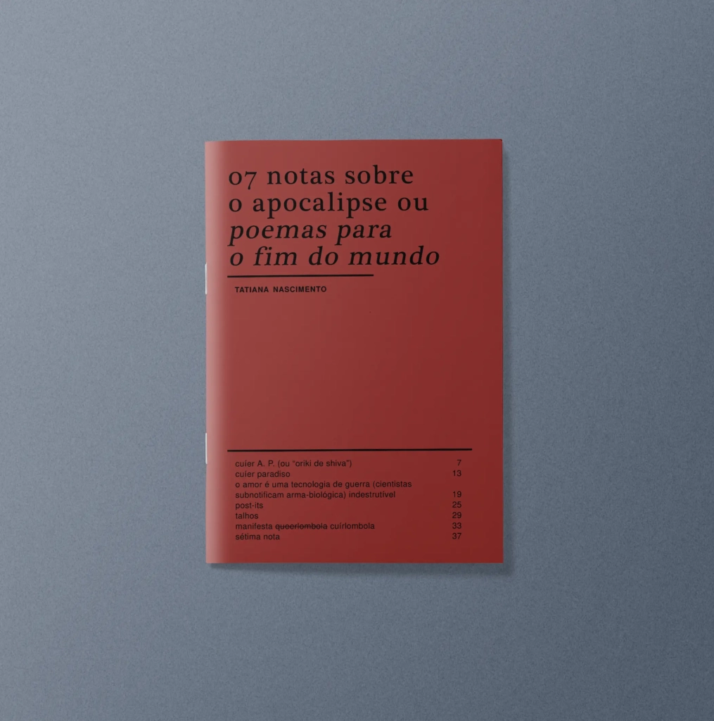 07 notas sobre o apocalipse ou poemas para o fim do mundo